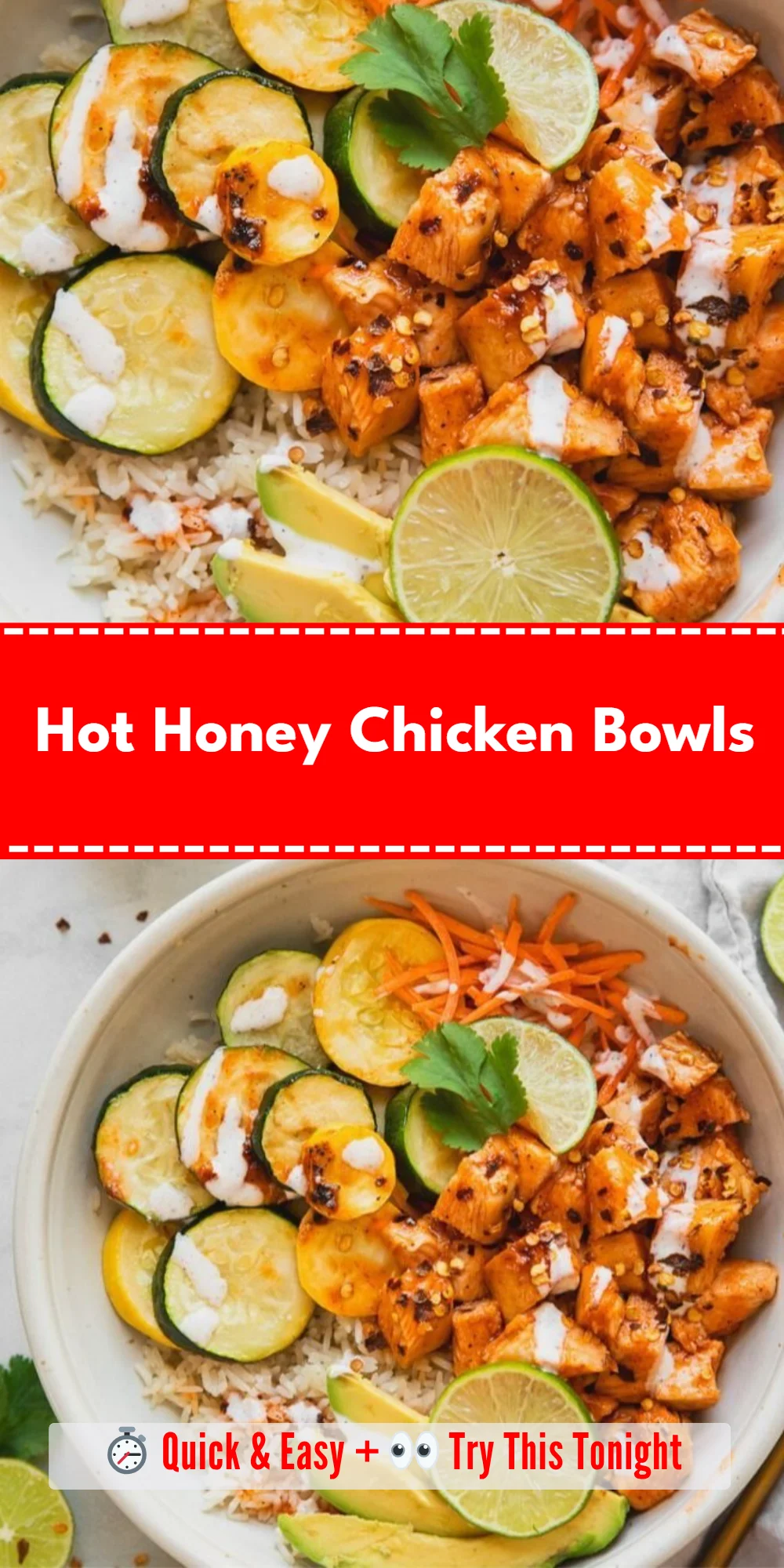 Hot Honey Chicken Bowls