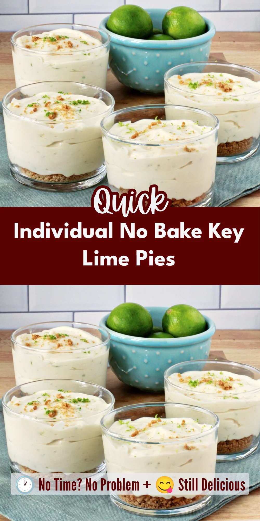 Individual No Bake Key Lime Pies