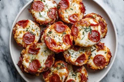 Keto Pepperoni Pizza Bites Recipe