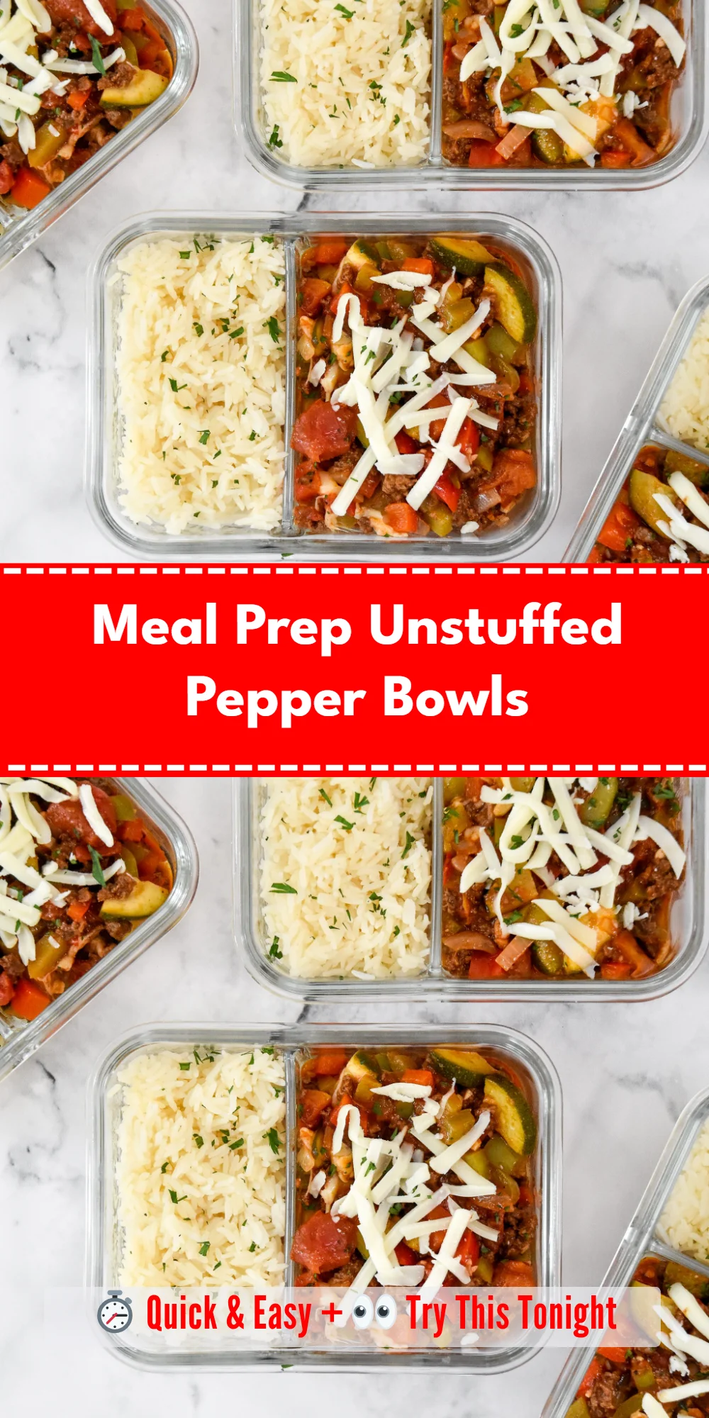 Meal Prep Unstuffed Pepper Bowls