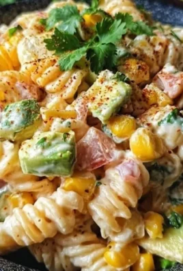 Bowl of Mexican Street Corn Pasta Salad with corn, peppers, and creamy dressing