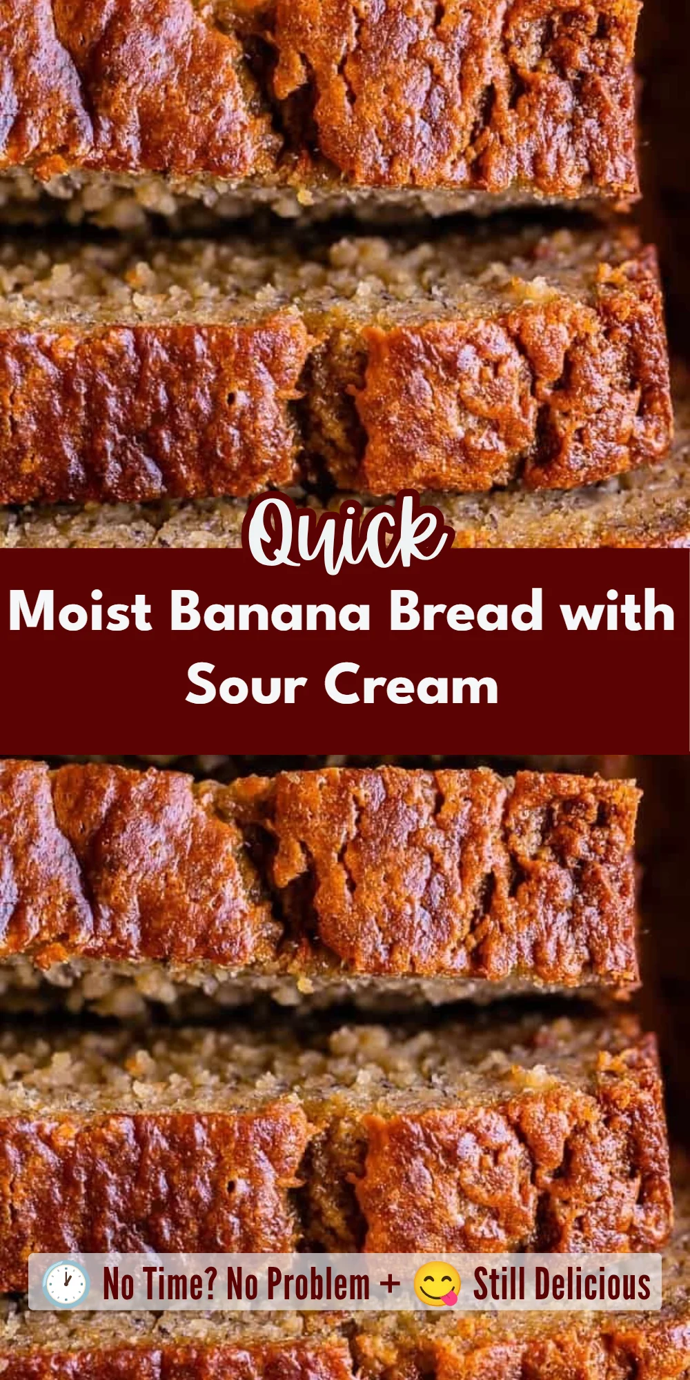 Moist Banana Bread with Sour Cream