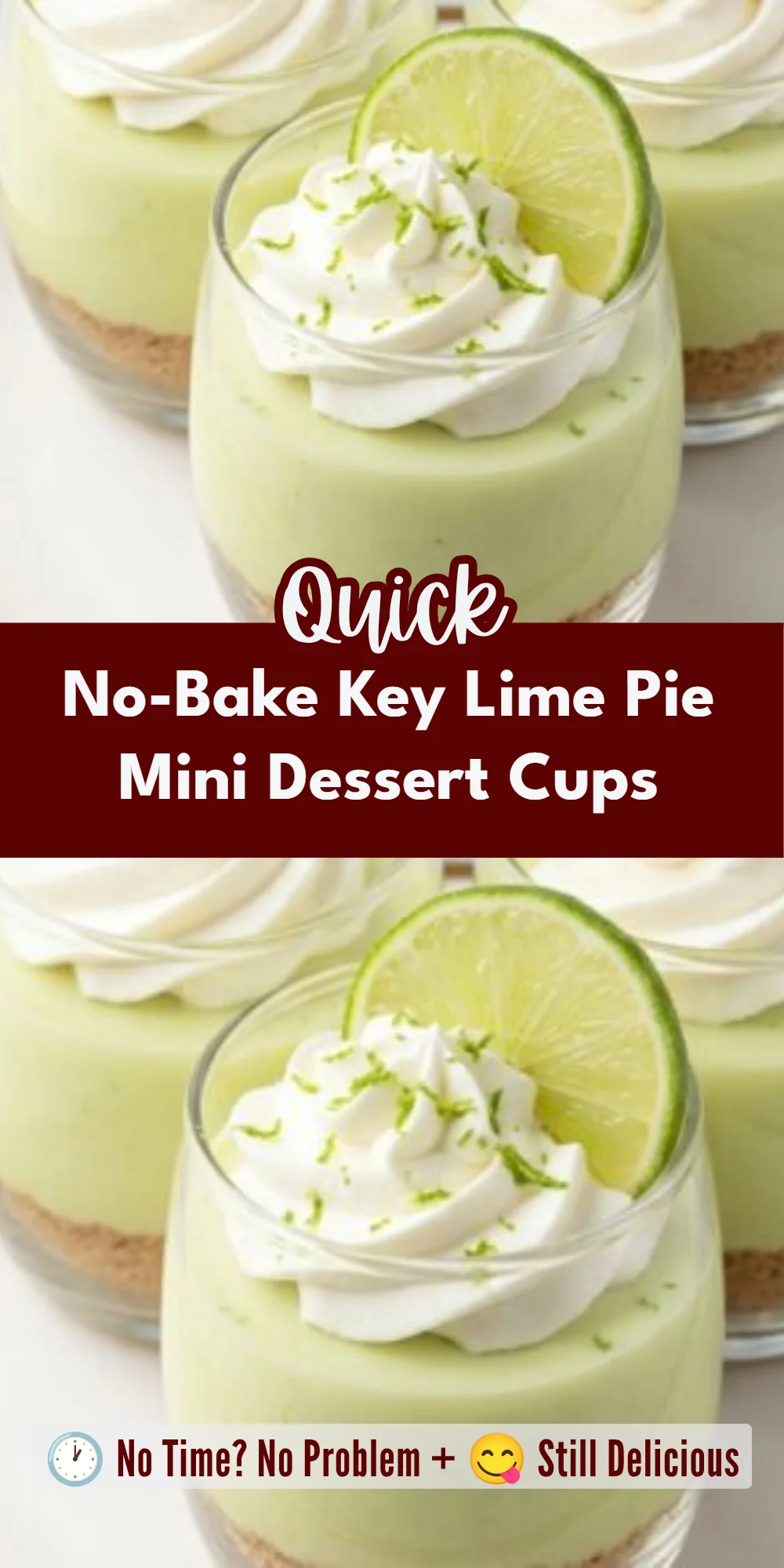 No-Bake Key Lime Pie Mini Dessert Cups