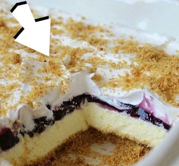 No Bake Lemon Blueberry Dessert