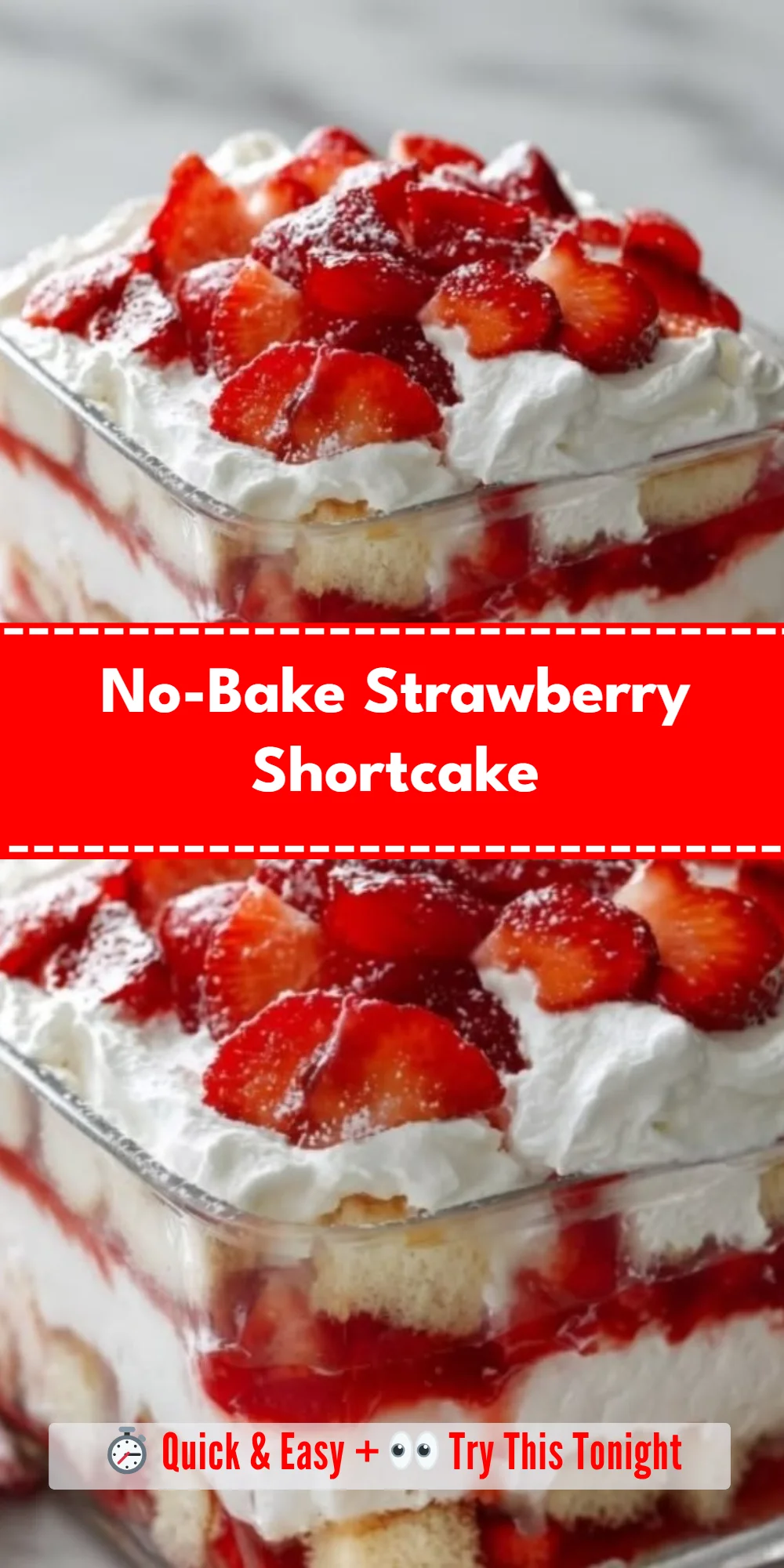No-Bake Strawberry Shortcake