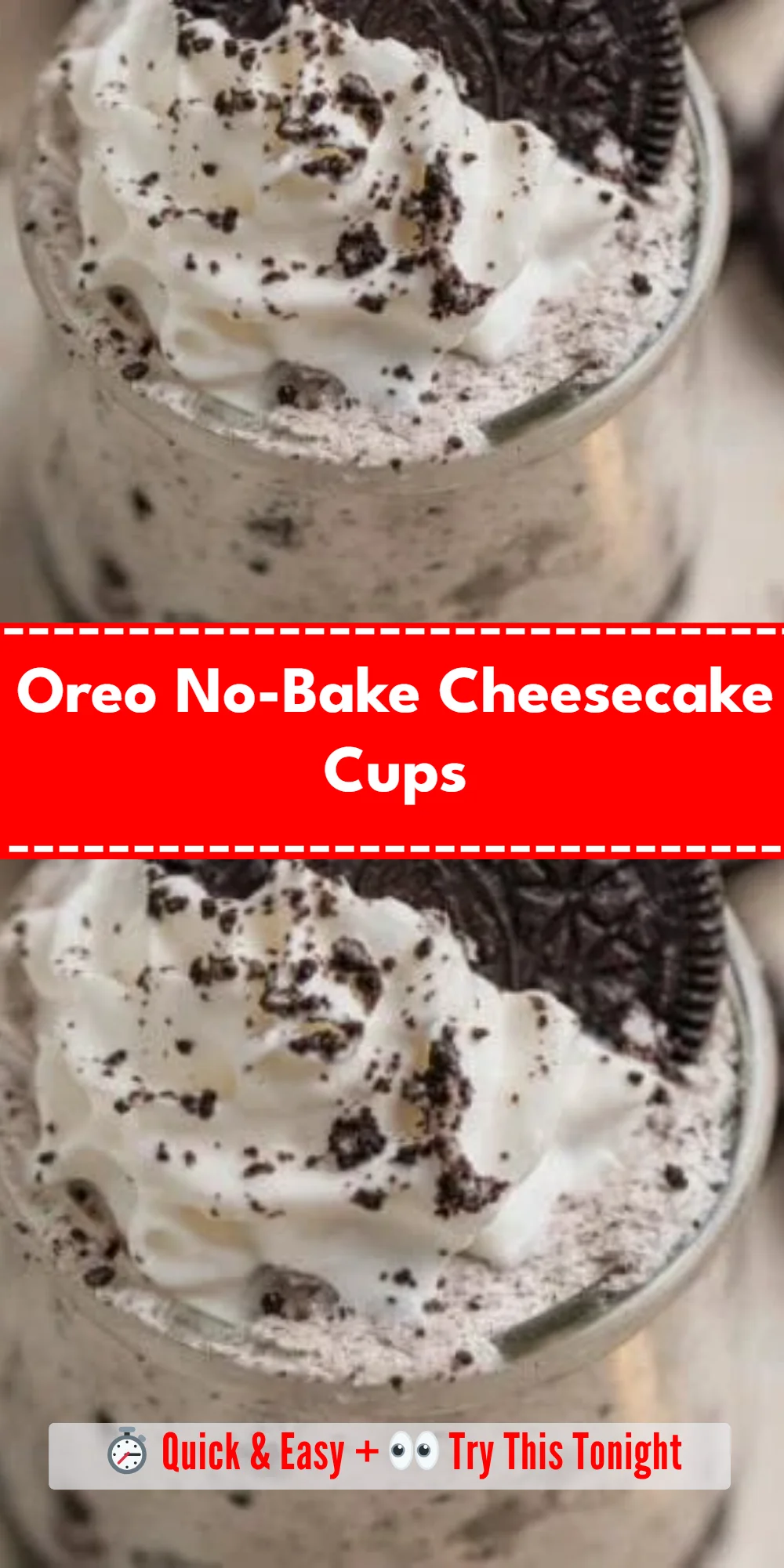 Oreo No-Bake Cheesecake Cups