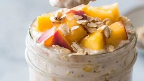 Peach Overnight Oats That Practically Make Themselves
