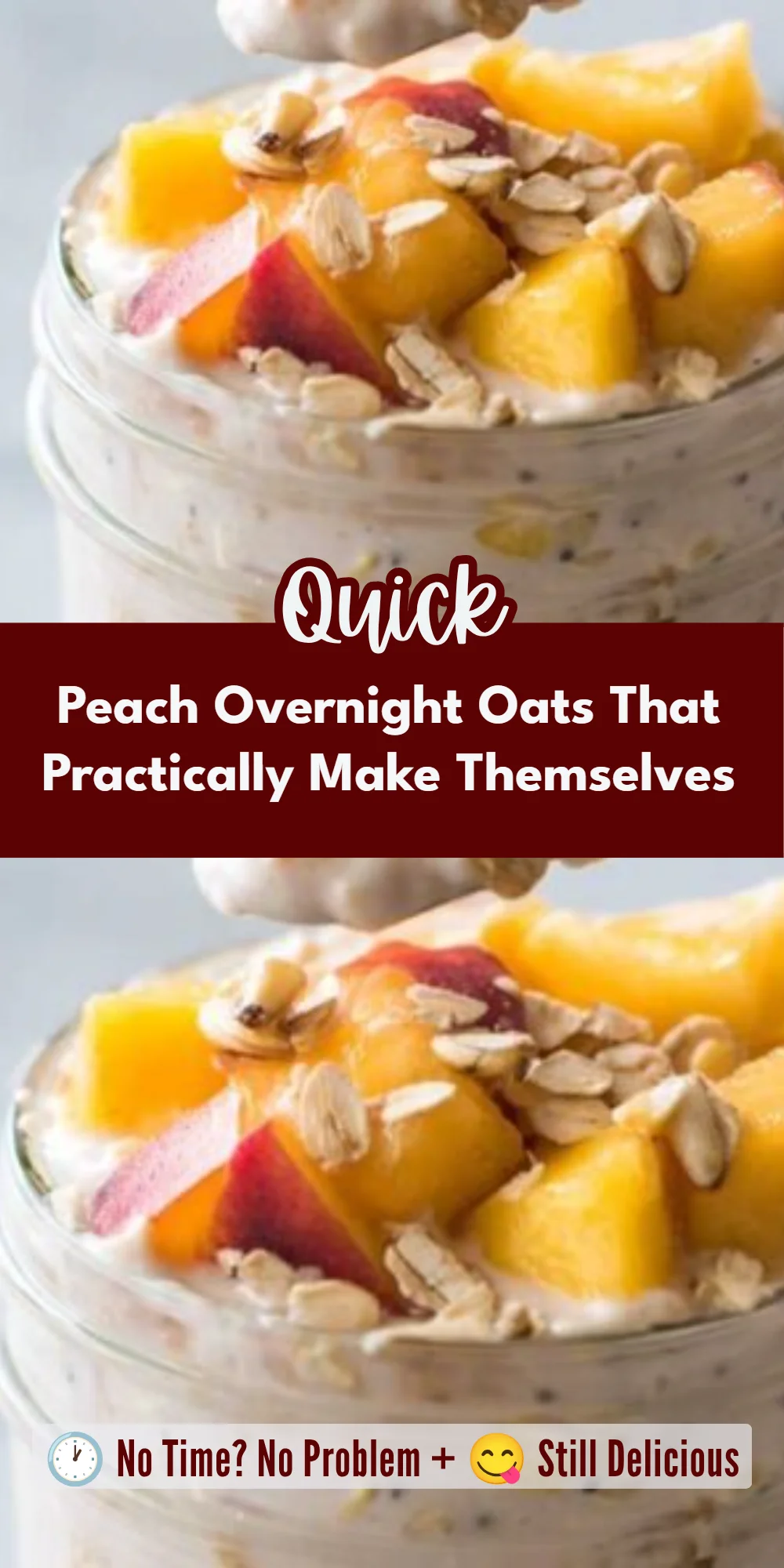 Peach Overnight Oats That Practically Make Themselves