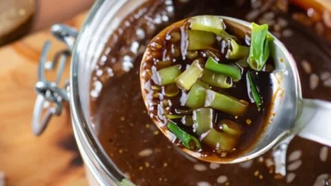 Delicious homemade pot sticker sauce for Asian appetizers