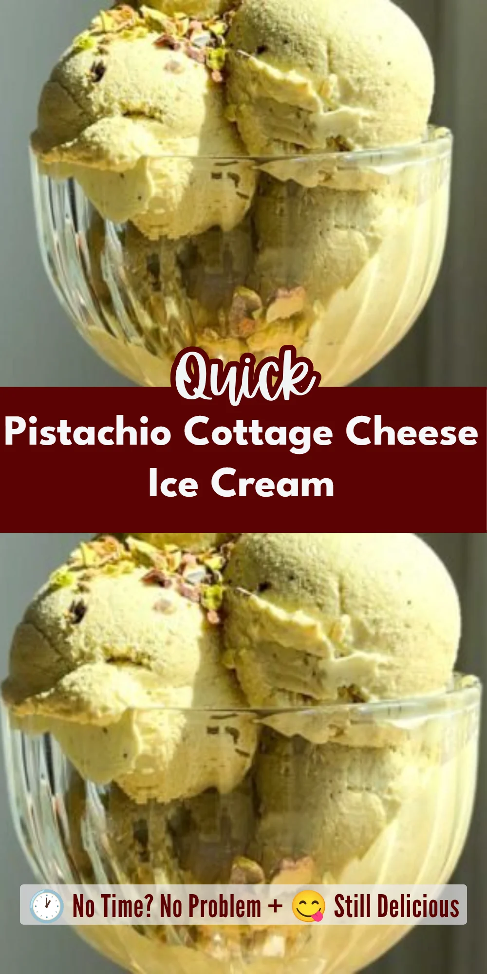Pistachio Cottage Cheese Ice Cream