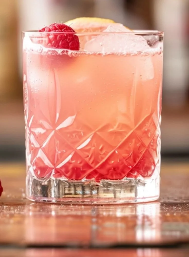 Refreshing Raspberry Vodka Sour cocktail with vibrant red color and garnished.