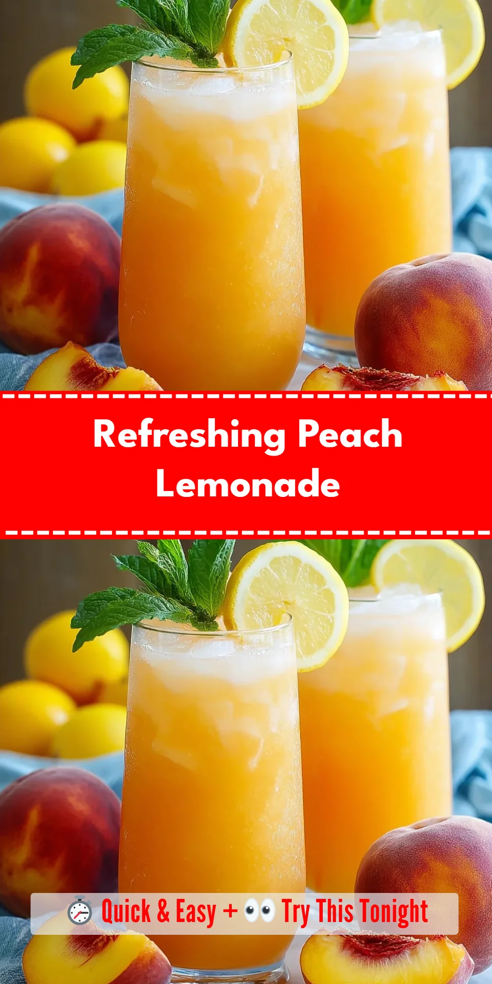 Refreshing Peach Lemonade