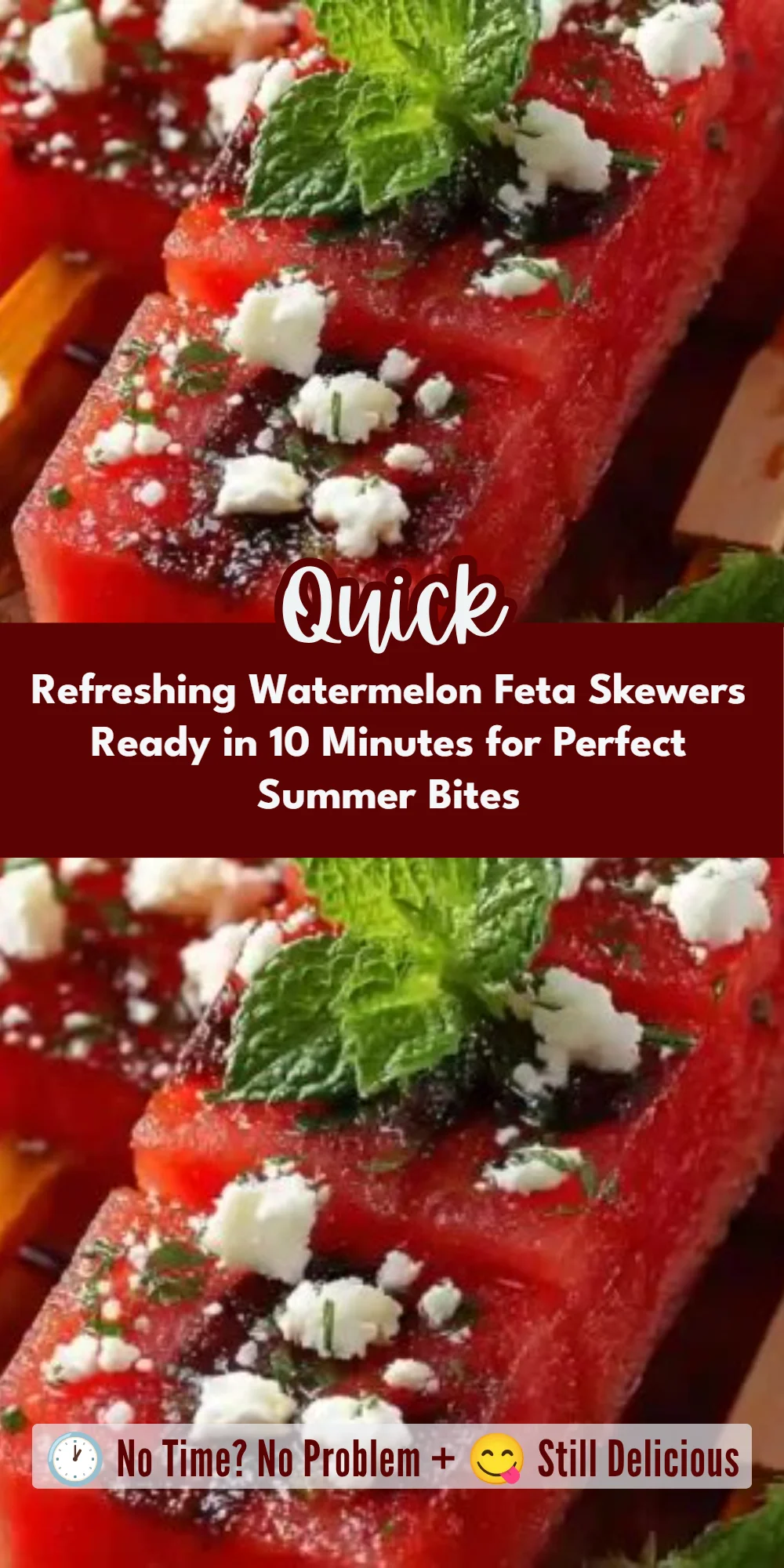 Refreshing Watermelon Feta Skewers Ready in 10 Minutes for Perfect Summer Bites