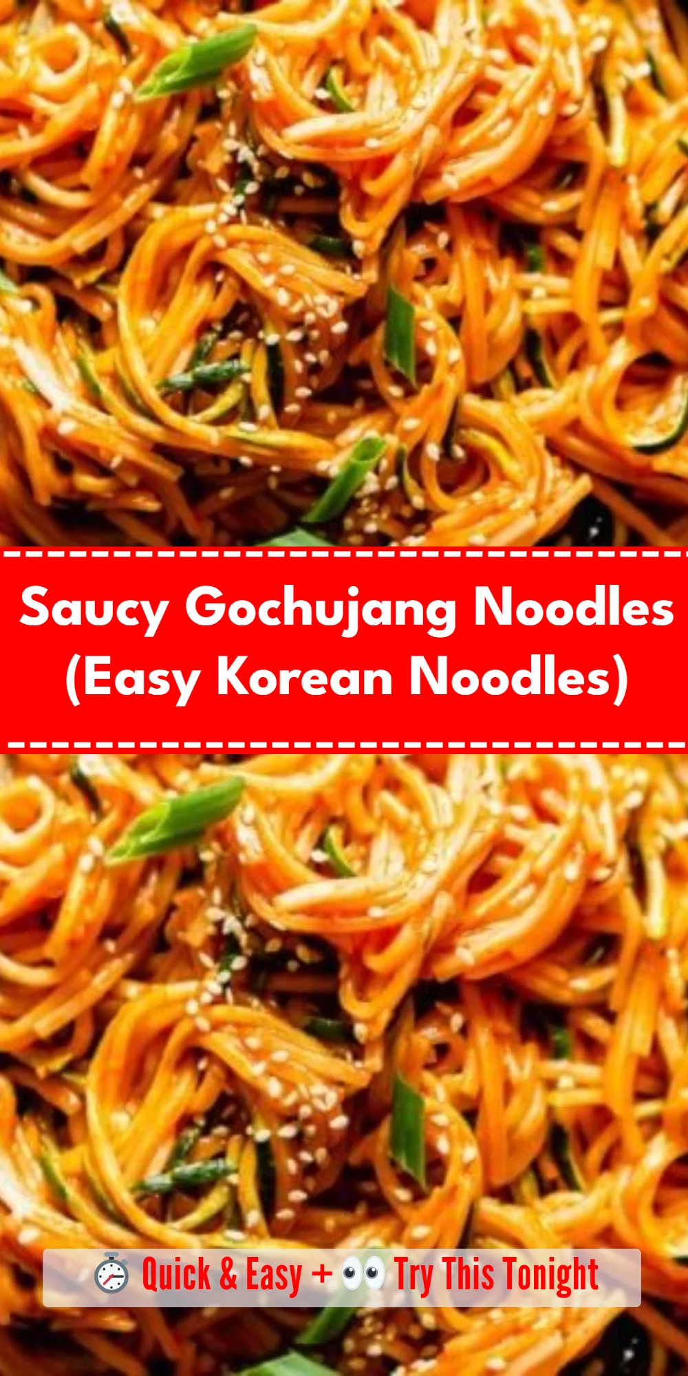 Saucy Gochujang Noodles (Easy Korean Noodles)