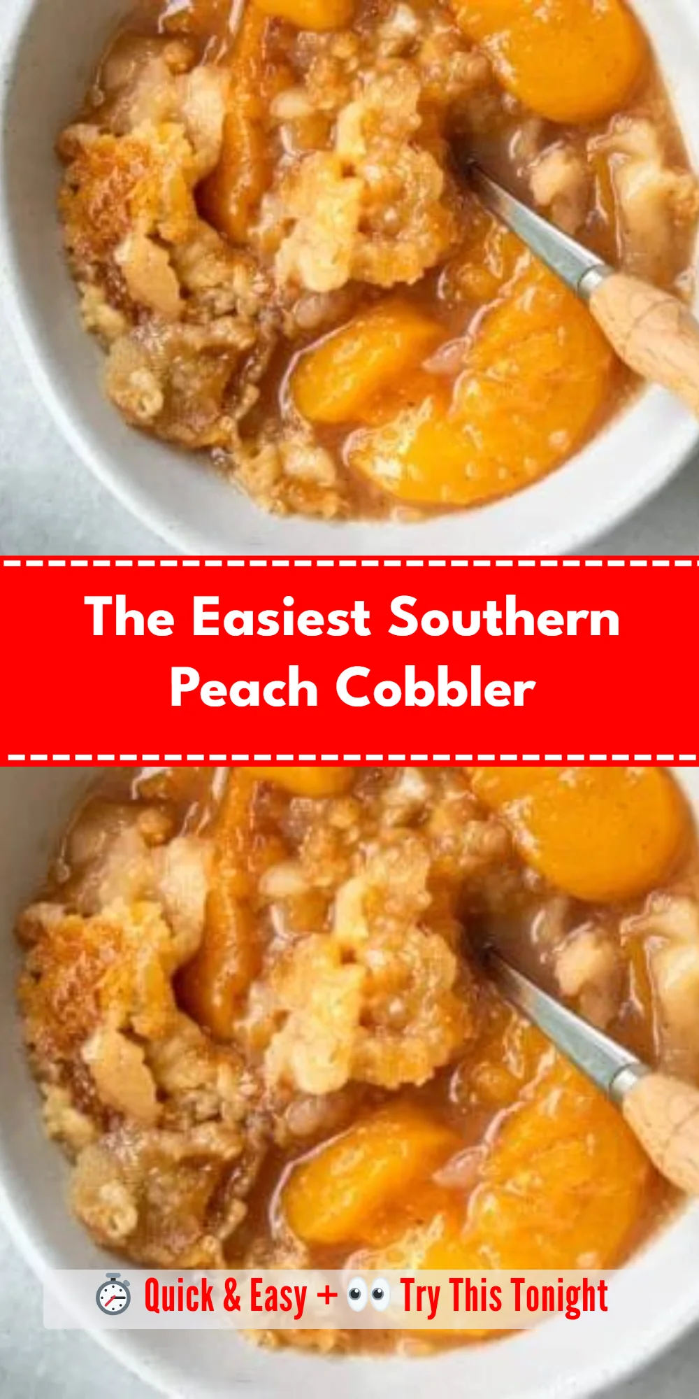 The Easiest Southern Peach Cobbler