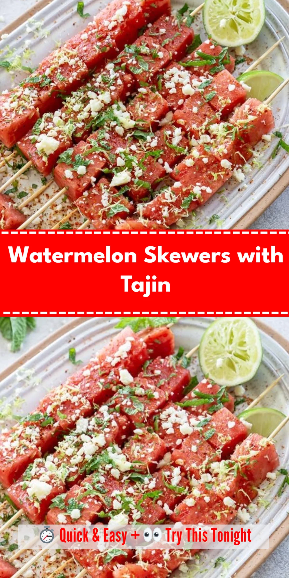 Watermelon Skewers with Tajin