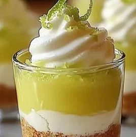 Mini no-bake Key Lime Pie desserts ready to delight your taste buds