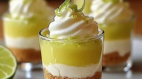 Mini no-bake Key Lime Pie desserts ready to delight your taste buds