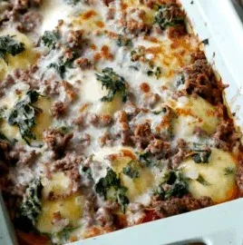 A variety of delicious ground beef recipes on a table ready to serve.
