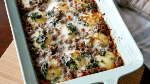A variety of delicious ground beef recipes on a table ready to serve.