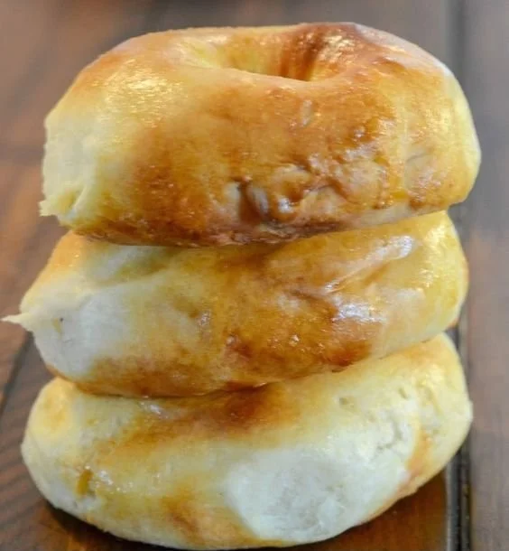 Delicious homemade Air Fryer 2 ingredient bagels fresh out of the machine