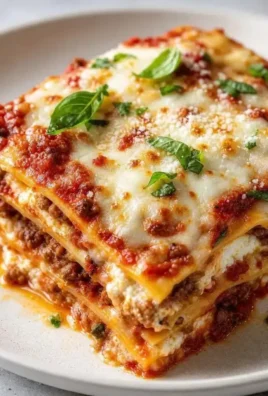 Classic Italian Lasagna with layers of rich meat sauce and cheese