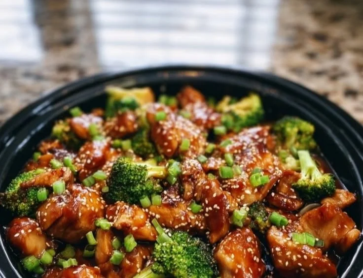 Slow-cooked Crockpot Teriyaki Chicken served with rice and vegetables