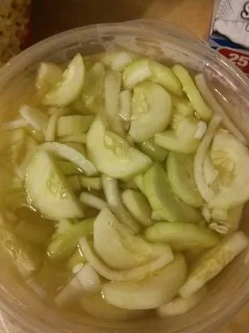 Delicious cucumber dressing recipe for salads and summer dishes.