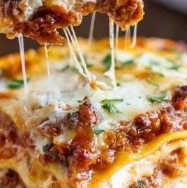 Easy lasagna with ricotta baked to perfection for family gatherings